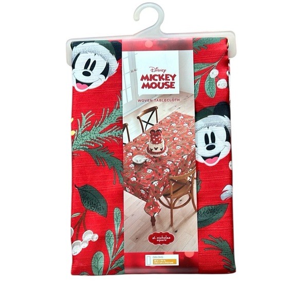 NEW Disney Mickey Mouse Red Tablecloth - Picture 1 of 6